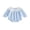 Blue, variant on Cenuakty Baby Girl Fall Romper Long Sleeve Lace Doll Collar Solid Color Bodysuit Newborn Outfit