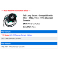 thumbnail image 2 of Tail Lamp Socket - Compatible with 1977 - 1982, 1984 - 1996 Chevy Corvette 1978 1979 1980 1981 1985 1986 1987 1988 1989 1990 1991 1992 1993 1994 1995, 2 of 2