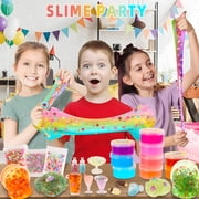 KiddiTouch Slime Kit for Kid, Complete DIY Slime Making Kit Party Favors for Kids, Boys, Girls 7-12 Years Old