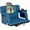 Navy Blue, variant on Premium Reclining Stadium Seat for Bleachers with Back Support Storage Pockets and Cup Holders