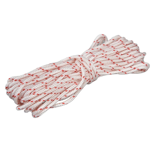 Nylon Starter Rope Pull Cord 10M with Trimmer Edger Brush Cutter Lawn Mower Pull Cord Replacement Nylon Starter Cord