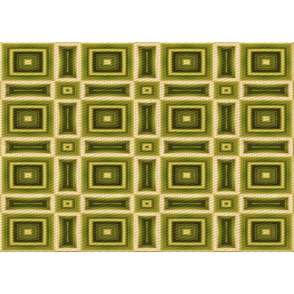 Ahgly Company Machine Washable Indoor Rectangle Transitional Oak Brown Area Rugs, 3' x 5'