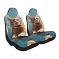 thumbnail image 2 of Pofeuu Floating Cat And Donuts Print Automotive Car Seat Covers Flat Cloth Full Set Seat Covers,Car Seat Covers front seats for Cars Trucks and SUVs-1, 2 of 9
