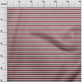 thumbnail image 3 of oneOone Cotton Poplin Red Fabric Stripes Craft Projects Decor Fabric Printed By The Yard 42 Inch Wide, 3 of 4