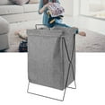 thumbnail image 1 of Foldable Laundry Basket, Large Capacity Moveable Dirty Clothes Storage Bin Organizer for Laundry Room Dorm and Bedroom, 1 of 7