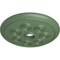 thumbnail image 3 of Ekena Millwork 25 1/4"OD x 4"ID x 2"P Spiral Ceiling Medallion (Fits Canopies up to 4"), Hand-Painted Athenian Green, 3 of 6