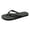 Black, variant on Summer Sandals for Women Women's Memory Foam Comfortable Flat Thong Sandals Dressy Summer Beach Leather Slide Flip Flops Green,11.5