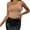 Khaki, variant on Enjoytime Womens Summer Vacation Outfits 2025 Solid Sleeveless one Shoulder Tops Fitted Strap Fashion Streetwear Comfortable Sexy Crop Tops for Women