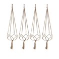thumbnail image 1 of Wosthever Paquete de 4 soportes para cestas de flores, desmontables, reutilizables, para interior y exterior, balcón, jardín, Patio, colgador de cuerda Jardín y Patio Tipo 9 Wosthever HA001238-08, 1 of 6