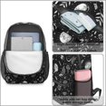 thumbnail image 4 of Moon and Leaf Gothic Pattern 17" School Backpacks for Teens,Waterproof Oxford Fabric,S-Shape Padded Straps for School,Travel,Hiking,Camping, 4 of 6
