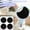 black B, variant on Latrodar For Cover Strap Carbon Fiber Case Anti-lost Location GPS Tracker-Protec Creative black 3.2x3.2 Inch Home Tools