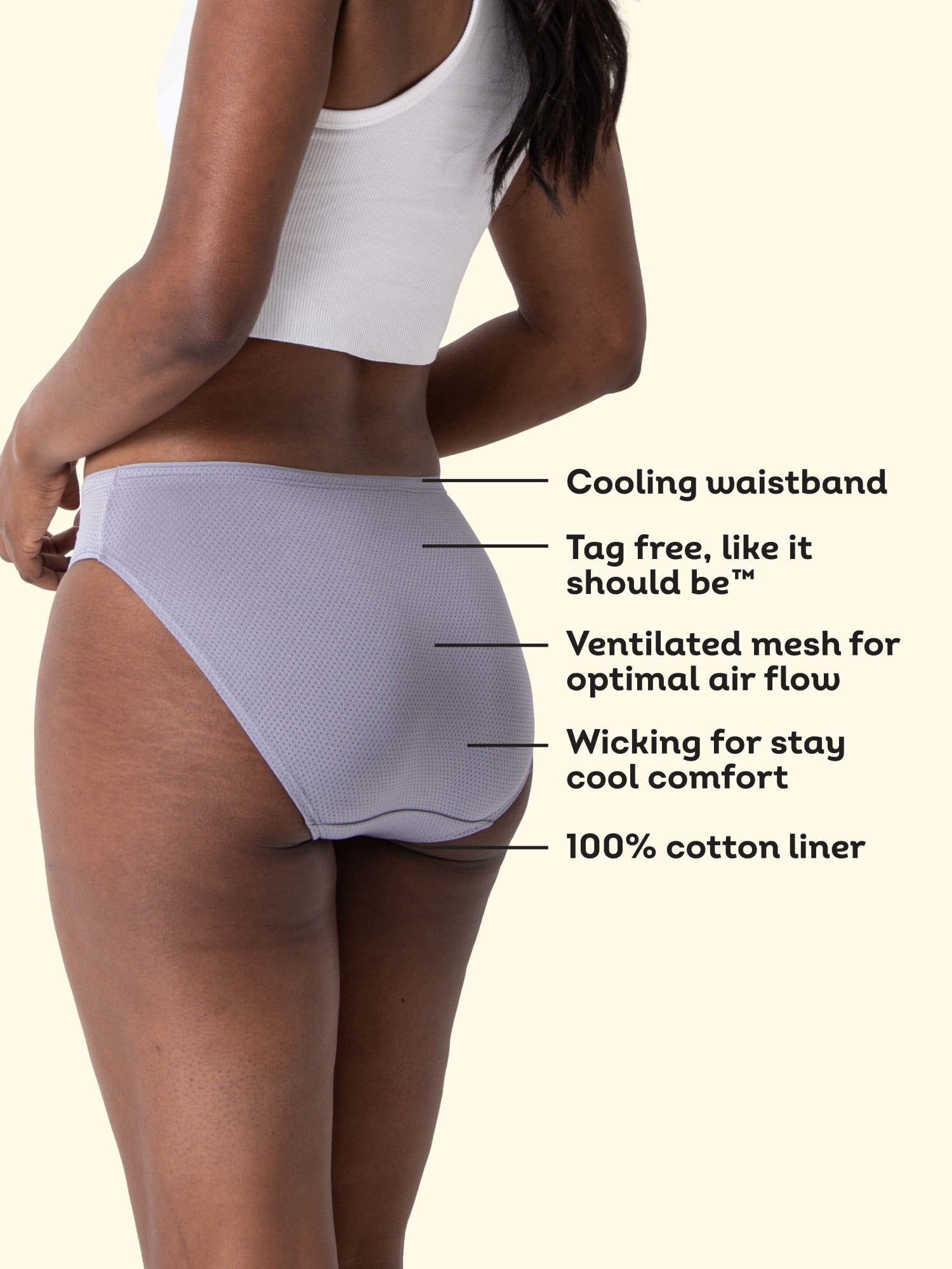 Fruit of the Loom Women's Breathable Micro-Mesh Underwear, Multiple Styles, 6-Pack, Sizes S-3XL