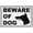 Warning Sign 1, variant on Beware Of Dog Sign 8"x12" - Aluminum Tin Warning for Home Outdoor Garden, High-Visibility Safety Decor for Residence