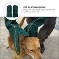 thumbnail image 2 of LEORX Pet Playing Protective Gloves 1 Pair in Dark Green for Reptile Handling, 2 of 8