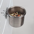 thumbnail image 4 of Latas de comida Laklulu, vasos, comederos de acero inoxidable para loros, pájaros, gatos, perros y conejos, suministros antimordeduras, 4 of 5
