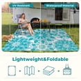 thumbnail image 5 of Findosom 9'x12' Outdoor Rug Patios Rug Waterproof RV Outdoor Rug Camping Rugs Reversible Plastic Straw Rug Large Outdoor Mat Outdoor Area Rug for Camping,Balcony Apartment,Patio,Picnic,Beach Green, 5 of 9