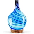 thumbnail image 1 of Porseme 150ml Essential Oil Diffuser Glass Color Changing Aroma Air Diffusers Aromatherapy Ultrasonic Cool Mist Humidifier 6 Running Hours Waterless Auto-Off for Sleeping, Yoga, Office, Spa (Ink), 1 of 7