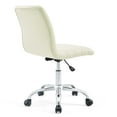 thumbnail image 4 of Modway Ripple Modern Vinyl Armless Mid Back Office Chair in White, 4 of 9