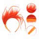 thumbnail image 2 of Tocado de plumas para novia, accesorio creativo para fotos (naranja), 2 of 5