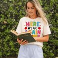 thumbnail image 5 of Godmerch Here We Go Again Funny Teacher Shirt for Women Back to School Welcome Back Cute Sacarsm Classroom Graphic Tee Gift, 5 of 7