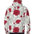 thumbnail image 5 of Bingfone Leaves And Anemone Men'S Drawstring Hoodie Long Sleeve Pocket Sweatshirts-Medium, 5 of 9