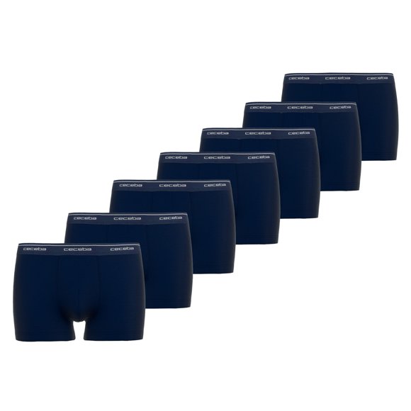 CECEBA Calzoncillos bóxer para hombre, pack de 7 - Monza, ropa interior, logotipo, unicolor Azul oscuro
3XL (XXX-Large)