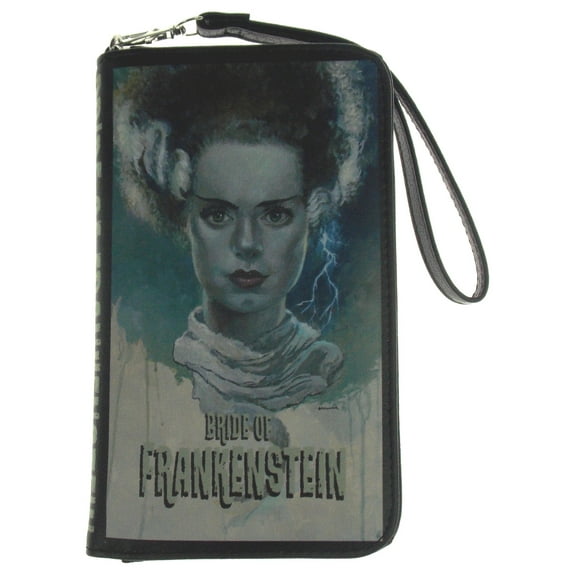 Comeco Bride of Frankenstein Wallet Color Zip Up Wristlet