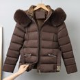 thumbnail image 5 of Winter Jackets for Women Short Padded Coat Winter Warm Thermal Outerwear With Hood Detachable Windproof Jacket For Cold Weather Winter Coats for Women, 5 of 7