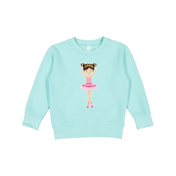 Inktastic Ballerina with Two Buns Toddler Sweatshirt