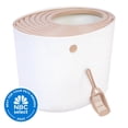 thumbnail image 2 of Arenero para Gatos IRIS USA Blanco Beige con Entrada Superior y Pala, 2 of 7