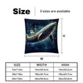 thumbnail image 5 of Whale Velvet Throw Pillow Inserts with Unique Patterns - Set of 2 - 16x16, 18x18, 20x20 inches for Throw Pillow Covers - Various Occasions, 5 of 6