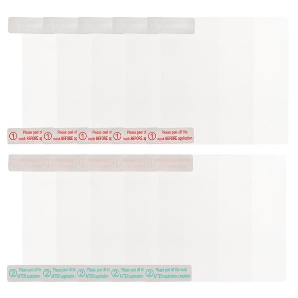 OUNONA 12Pcs Transparent Static Cling Pads for Car Windshield Dash Cam Adhesive with Double Side Tape