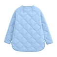 thumbnail image 5 of WCMZJ Quilted Lightweight Jackets for Women Winter 2024 Fashion Long Sleeve Button Down Jacket Casual Outerwear with Pocket Light Blue S, 5 of 5