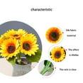 thumbnail image 3 of Baohd Artificial Sunflower Bundle Simulation Floral Decor Wedding Party Bridal artificial Flower Bouquet, 3 of 8