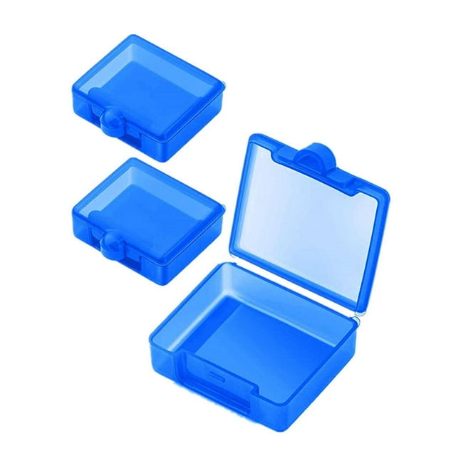 3-Pack Mini Pill Box, Translucent Plastic Daily Medicine Organizer for Travel