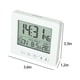 thumbnail image 3 of Reloj despertador digital con iluminación de fondo, pantalla LCD, monitor de temperatura, alarma con repetición, reloj inteligente, calendario, reloj electrónico, 3 of 6