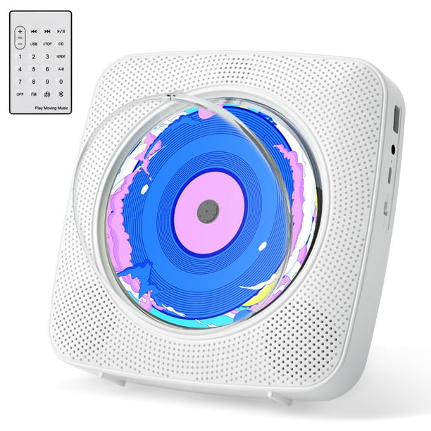 Reproductor de CD portátil Kegaudio con altavoz Bluetooth Radio FM