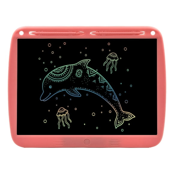 Tignapoo 15-Inch LCD Drawing Tablet USB Recharge Eye Protection Pink