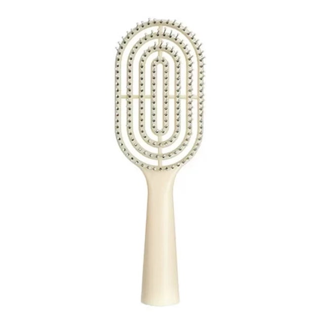 Cepillo de pelo ventilado, portátil, antiestático, fino, grueso, rizado, largo, húmedo y seco, cepillo de paleta, masajeador de cuero cabelludo, peine desenredante para peinar el cabello.