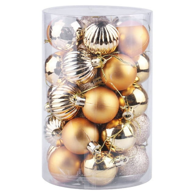 Juego de 34 bolas navideñas Bola decorativa navideña de 4 cm