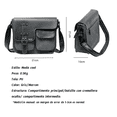 thumbnail image 4 of Bolso Mensajero Lab.G De Cuero De  gris, 4 of 5