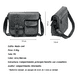thumbnail image 4 of Bolso Mensajero Lab.G De Cuero De  gris, 4 of 5