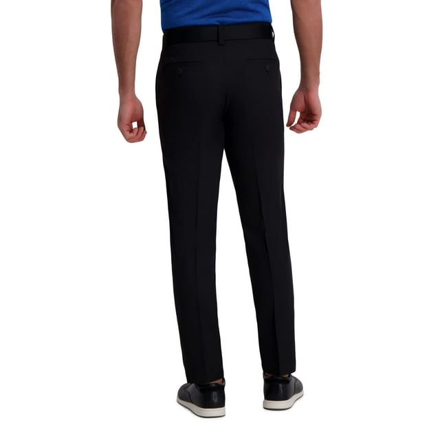 Haggar Pantalon pour Homme Cool Right Performance Flex Uni Coupe Droite devant Plat