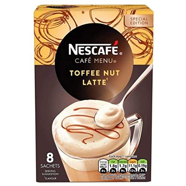 Nescafe Gold Menu Toffee Nut Latte Instant Coffee