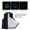 thumbnail image 3 of Electric Stand Collar Infrared Heating Vest, USB Power Supply, Washable Design, Three Gears Temperature Adjustable, Pockets for Outdoor Coat, 3 of 8