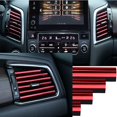thumbnail image 2 of (Red)20pcs Car Interior Moulding Trim, Car Air Conditioner Vent Outlet Trim PVC Car Interior Trim Vent Outlet Trim Decoration Strip for All Straight A, 2 of 5
