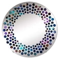 thumbnail image 2 of Designart "Moroccan Fantasy II" Paisley Polka Dot Round Wall Mirror - Oval Printed Decorative Mirror - Multiple Color Options, 2 of 5