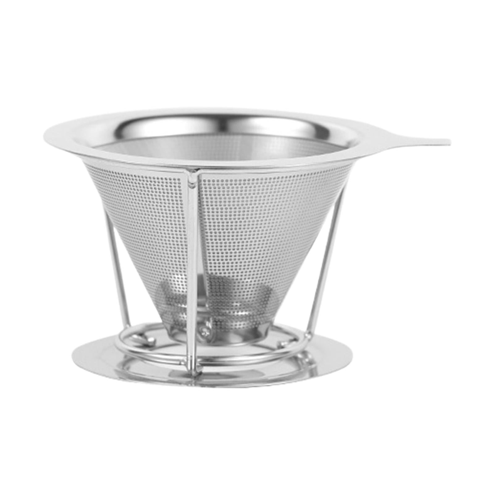Stainless Steel Coffee Filter Coffee Dripper Coffee Funnel for Single