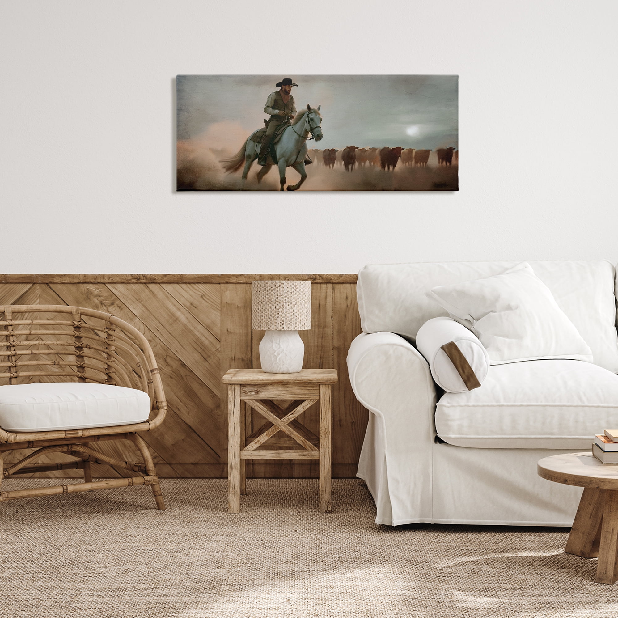 Stupell Industries Home Bound Cowboy Canvas Wall Art, design by Kim Allen