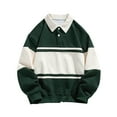 thumbnail image 1 of QIPOPIQ Men's Embroidered Raglan Sleeve Quarter Zip Fleece Vintage Pullover Sweatshirt Clearance, 1 of 7